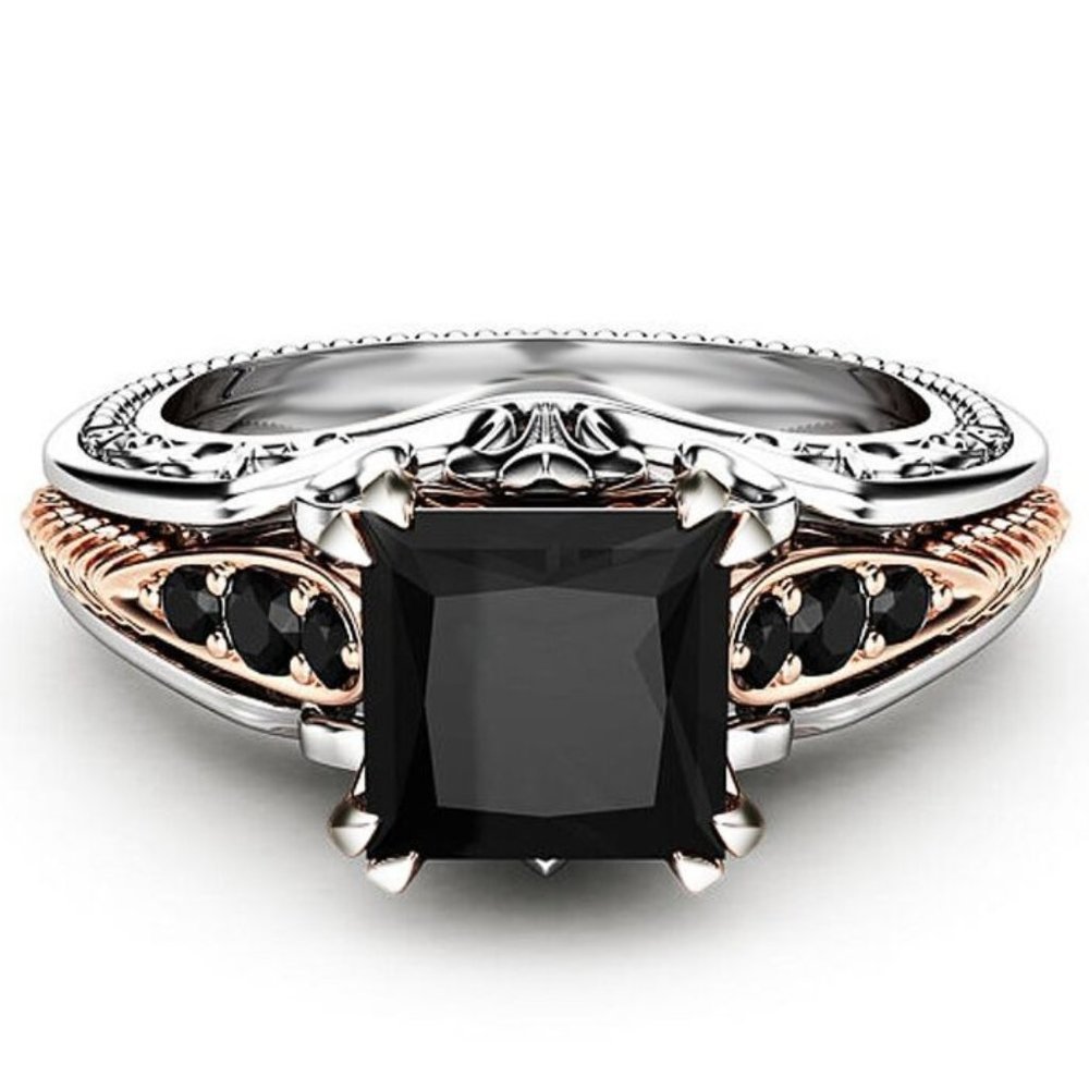 Princess Cut Dainty Style Black Stone Ring
A stunning ring!